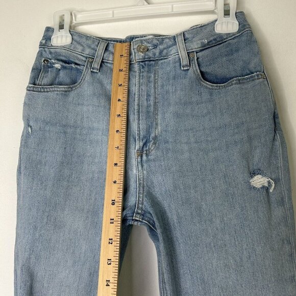 Paige Sarah Slim Jeans Womens Size 27 High Rise Ankle Light Wash Destructed - Picture 8 of 12